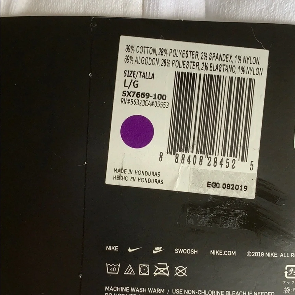 NIKE EVERYDAY COTTON CUSHIONED ANKLE 6 pairs socks